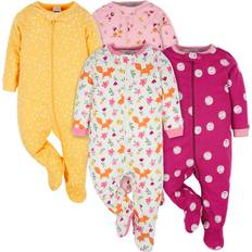 Girls Pajamases Children's Clothing Onesies Brand Baby Girl Sleep n Play Footed Pajamas 4-Pack Sizes Newborn-6/9M