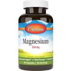 Carlson Magnesium, 350 mg, Circulation Support, Nerve Health 90