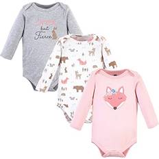 Girls Bodysuits Hudson Baby Unisex Baby Cotton Long-Sleeve Bodysuits, Girl Fox, 18-24 Months