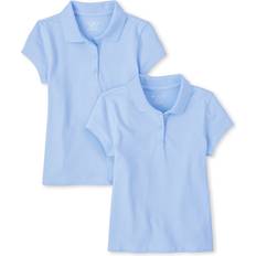 Girls Polo Shirts The Children's Place The Children's Place Girl's Short Sleeve Pique Polo, Daybreak