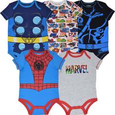 Marvel Bodysuits Children's Clothing Marvel Marvel Avengers Baby Boys Pack Short-Sleeve Bodysuits Months