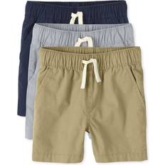 The Children's Place The Children's Place Baby Boys And Toddler Boys Pull on Jogger Shorts,Fin Gray/Flax/Tidal Pack,18-24MONTH