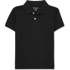 XXL Polo Shirts Children's Clothing The Children's Place The Children's Place boys Uniform Pique Polo Shirt, Black, husky