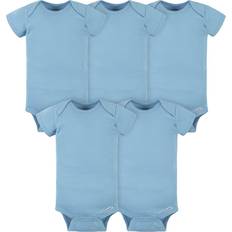 1-3M - Girls Bodysuits Gerber Baby 5-Pack Solid Onesies Bodysuits, Blue, Months