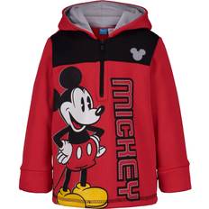 Hoodies Disney Disney Mickey Mouse Little Boys Fleece Half Zip Hoodie Red