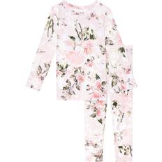 Posh Peanut Posh Peanut Girls' Long Sleeve Basic Pajama Set Baby, Little Kid Light/Pastel Pink 2T