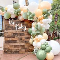 Balloon Arches on sale Avocado with Blush Balloon Arch Kit-124pcs Cream White Blush Sage Green Balloons for Weeding Decoration Baby Shower Decoration Birthday Party Decoration