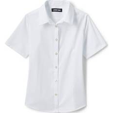 Shirts Lands' End School Uniform Girls No Gape Short Sleeve Stretch Shirt