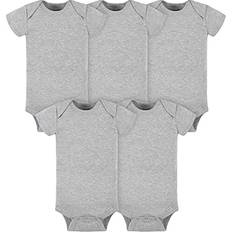 Boys - Grey Bodysuits Gerber Baby 5-Pack Solid Onesies Bodysuits - Gray