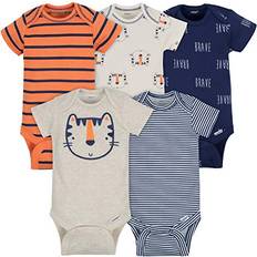 1-3M - Boys Children's Clothing Gerber Gerber Baby Boy Short Sleeve Onesies Bodysuits 5-Pack