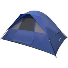 Camping & Outdoor Wakeman 5 Person Camping for Backpacking or Hiking with Rain Fly and Carrying Bag Blue Blue Blue