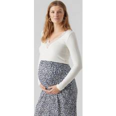 Hvid Graviditets- & Ammetøj Maternity-top