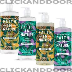 Faith in Nature Shea & Argan 1L Nautral Shampoo & Conditioner