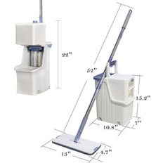 Gray Mops Hanamya HANAMYA Mop & Bucket Set Mop