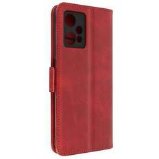 Accessoires de téléphones portables Avizar Etui pour OnePlus Nord CE 2 Lite 5G Realme 9 5G et 9 Pro Clapet Portefeuille Fonction Support Vidéo rouge