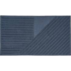 Bleu Tapis de bain NJRD Tapis De Salle De Bain Stripes 50x90 cm Bleu Bleu cm