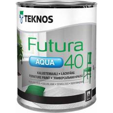 Teknos Vit Målarfärg Teknos Futura Aqua Vit 9L
