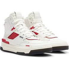 BOSS Baltimore Hito hightop sneakers av läder basketstil, Vit