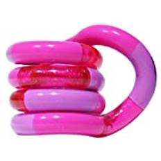 Tangle Tangle 85712 Fidget Toy Junior Classic Serie, antistress fingerleksak, främjar finmotorik, rotera och kombinerbar, motorikleksak för barn från 3 år, bär – magenta, lila och rosa