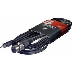 Stagg SAC3MPSBXF Female XLR to Stereo Mini Jack Cable, 3m/10ft 3m