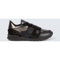 Valentino Garavani Shoes Valentino Garavani Sneakers Rockrunner mit Veloursleder Schwarz