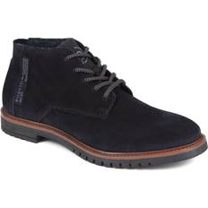 Blue - Men Chukka Boots Bugatti mens gusset chukka ankle boots blue