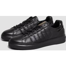 Barbour Shoes Barbour Men's Strike Leather Trainers Black