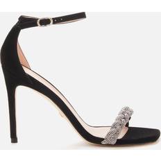 Ajuste Ancho Sandalias de tacón Stuart Weitzman Women's Nudistcurve Barely There Heeled Sandals Black