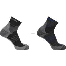 Salomon Undertøj Salomon X Ultra Access Quarter Sock 2-Pack, Anthracite Black
