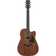 Instruments de Musique Ibanez AW247CE Artwood Weathered Black Open Pore guitare électro-acoustique folk