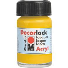 Marabu Sprayfärger Marabu Akryllack "Dekorlack" medelgul, 15 ml, i glas