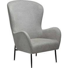 Dan Form Glam Hög Bouclétyg Pebble Fåtölj