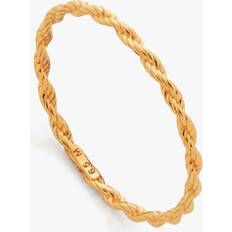 Monica Vinader Gold Rings Monica Vinader Corda Skinny Stacking Ring, Gold