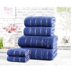 Stripes Towels Rapport Sandringham 450 gsm Bath Towel Blue