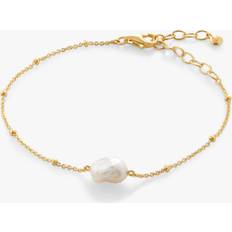 Monica Vinader Gold Bracelets Monica Vinader Nura Keshi Pearl Bracelet, Gold