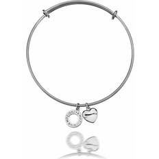 Rhodium Bracelets Emozioni silver plated bangle eb007