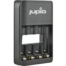 Batteries et Chargeurs Jupio USB 4-Slot Battery Charger with LED for Rechargeable AA and AAA Batteries