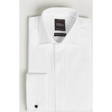 Oscar Jacobson Skjorter Oscar Jacobson Reg Fit Cut Away Tuxedo Double Cuff White Hvit