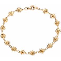 Sixteen Bellis Stud 18ct Gold Plated Bracelet BR6005_GP