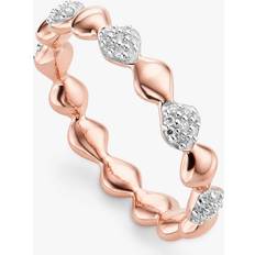 Monica Vinader Rose Gold Rings Monica Vinader Nura Eternity Diamond Ring, Rose Gold