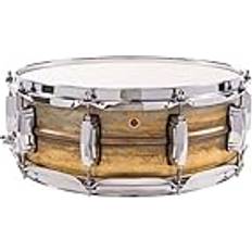 Röd Virveltrummor Ludwig Raw Brass Phonic 14" x 5" Snare Drum