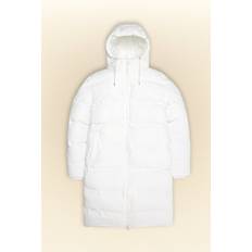 Rains Alta Long Puffer Jacket, Powder