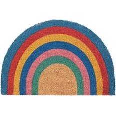 Rainbow Pastel Coir Half Moon Door