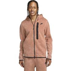 Nike Pink Jumpers Nike Tech Wash Full Zip Hoodie - Pink