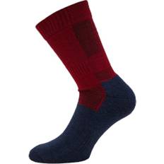 Norfolk Merino Trekking Socks Leonardo Blue/Red, Unisex, Tøj, Sokker, Blå/Rød, 35-38