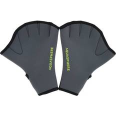 Uomo Guanti per sport acquatico Aqua Sphere Fitness Swim Gloves Grey/Black