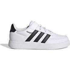 Adidas Foam Trainers adidas Kid's Breaknet Court Elastic Lace & Top Strap Shoes - Cloud White/Core Black/Core Black