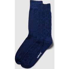 Unterwäsche Levi's normal geschnittene Socken mit Korbmuster – 2er Pack Blau Blau