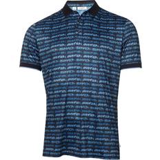Calvin Klein Stretch Polo Shirts Calvin Klein Signature Moisture Wicking Recycled Golf Polo Shirt - Navy/Boy Blue