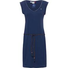 Blåa - T-shirtklänningar Ragwear Slavka Jerseykleid Damen blau